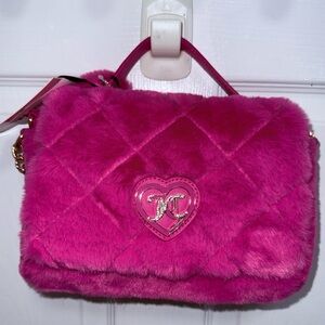 NWT Juicy Couture Let’s Get Cozy Crossbody in Pink Flash